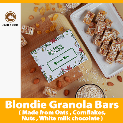 Blondie Granola Bars (White Chocolate, Oats, Cornflakes, Nuts)