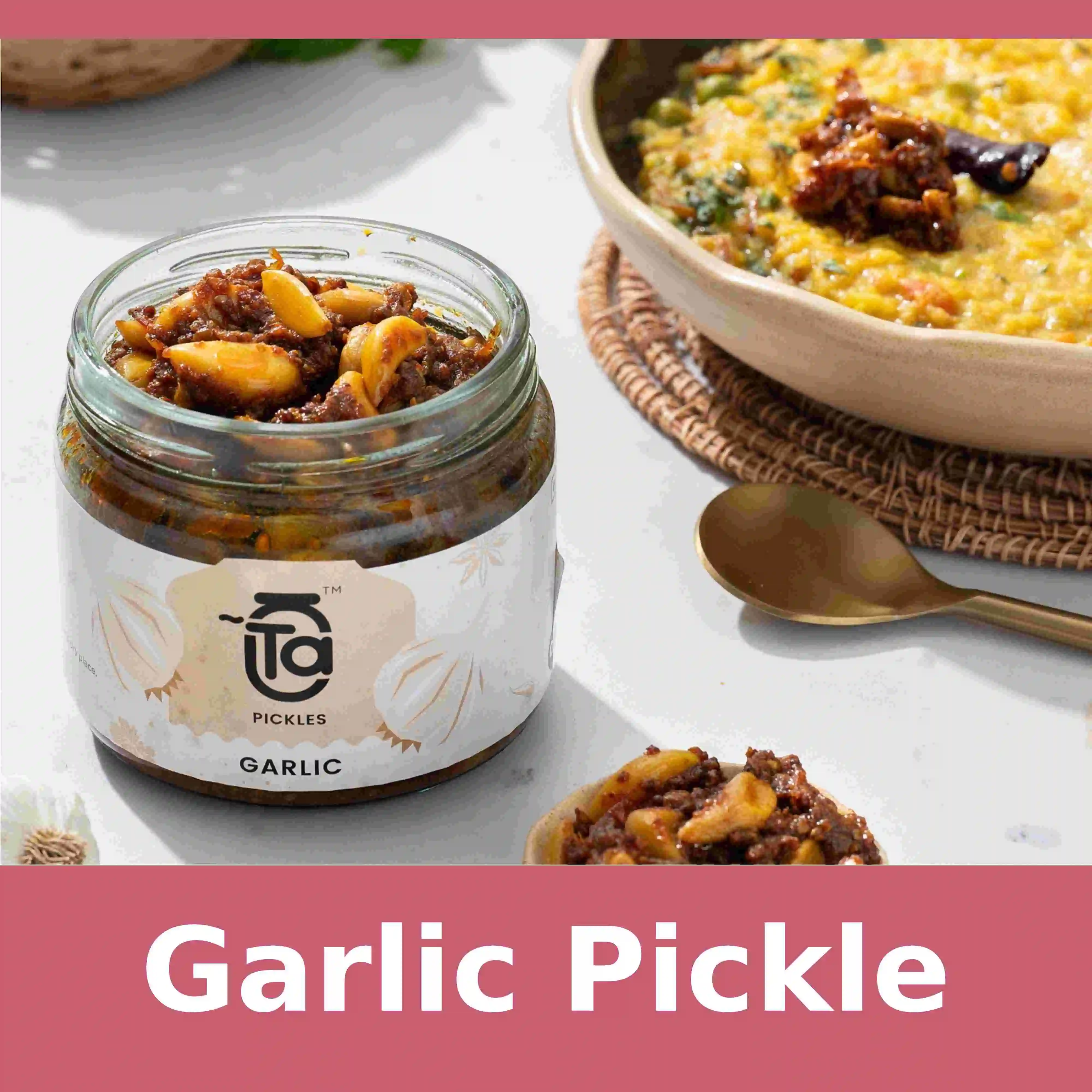 Garlic Pickle (150 gms) - made with cold pressed oil