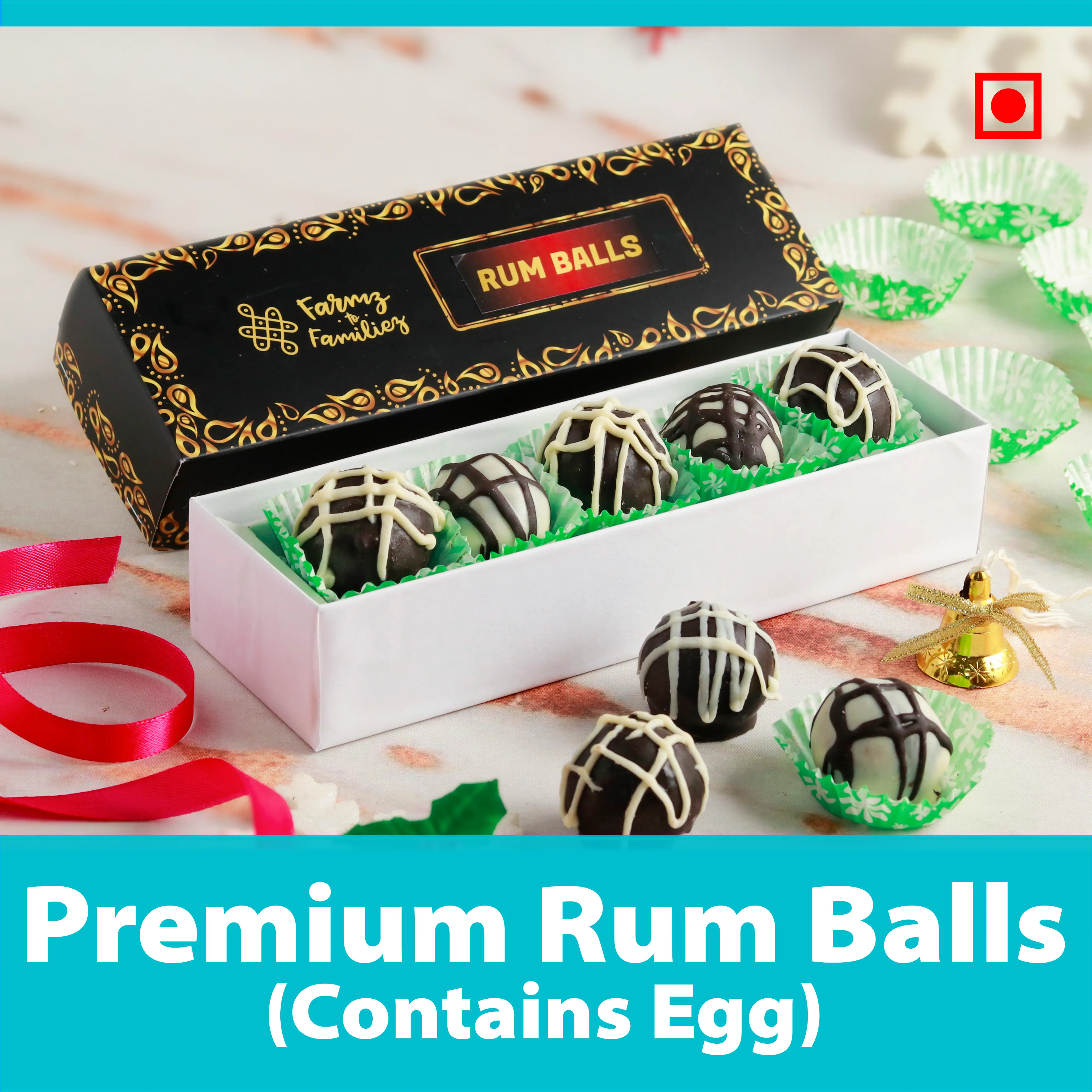 PREMIUM RUM BALLS (contains EGG)