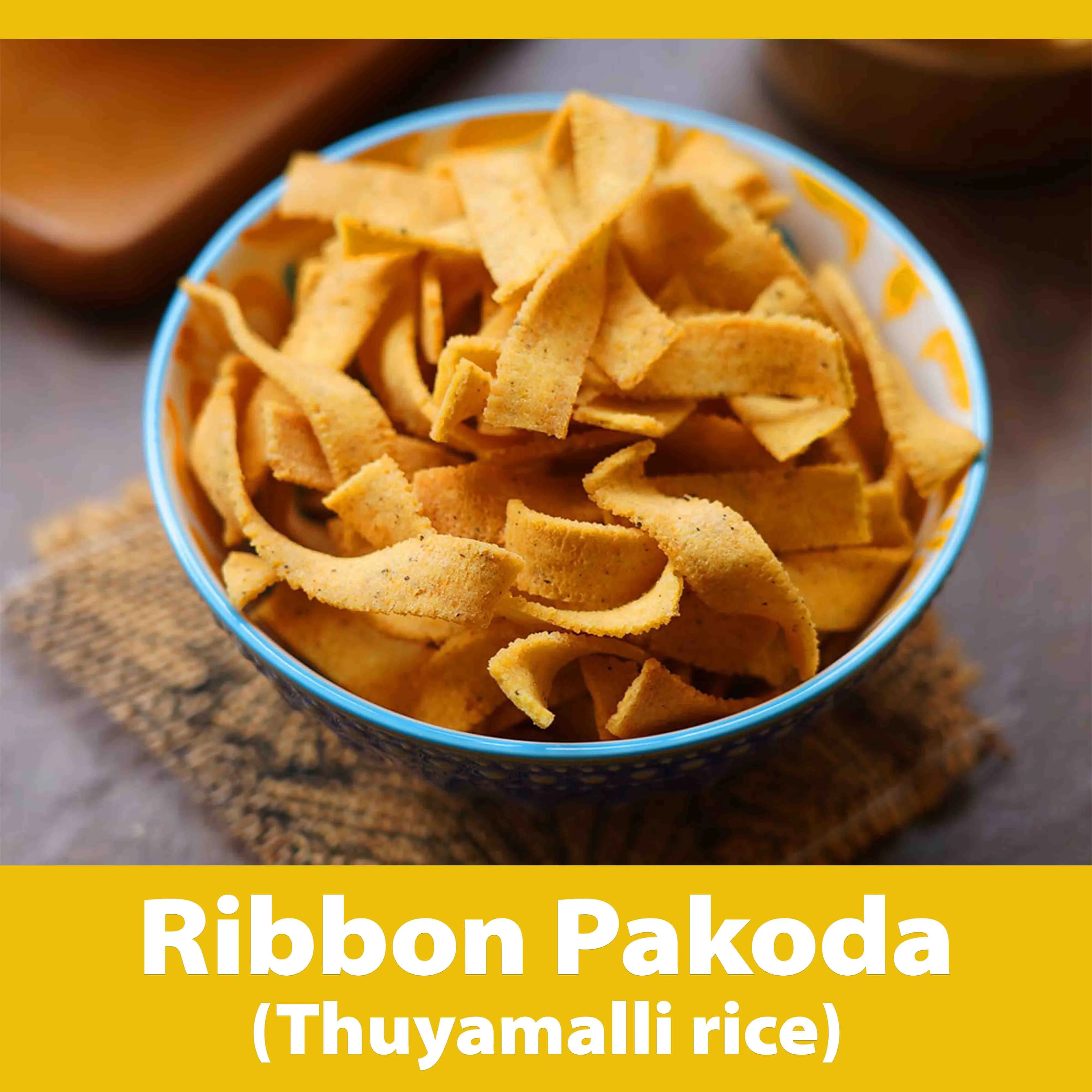 Ribbon Pakoda (Thuyamalli Rice)