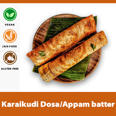 Karaikudi Dosa/Appam Batter 

(**Add little Coconut Milk to make fluffy appams)