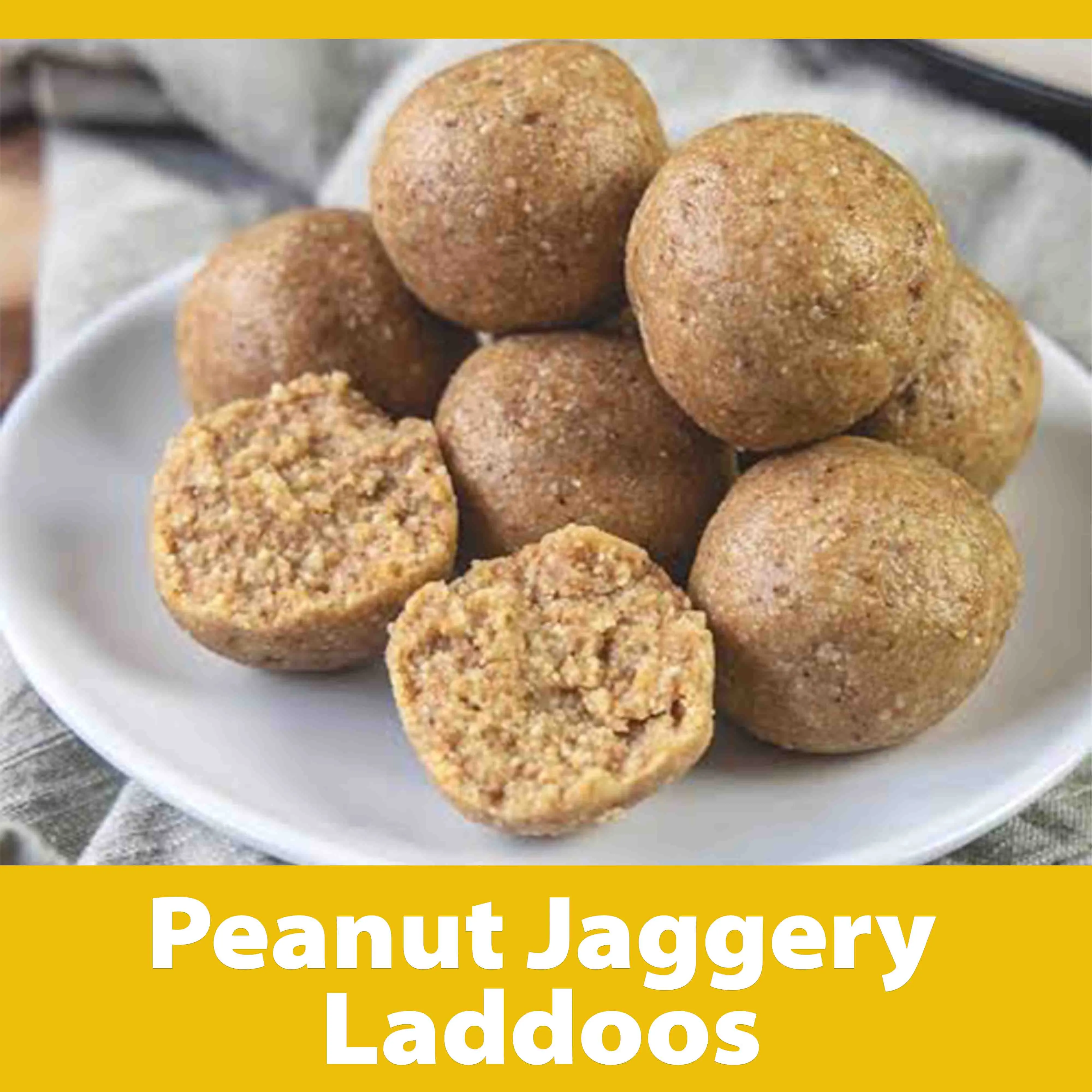 Peanut Jaggery Laddoos (6 pcs)
