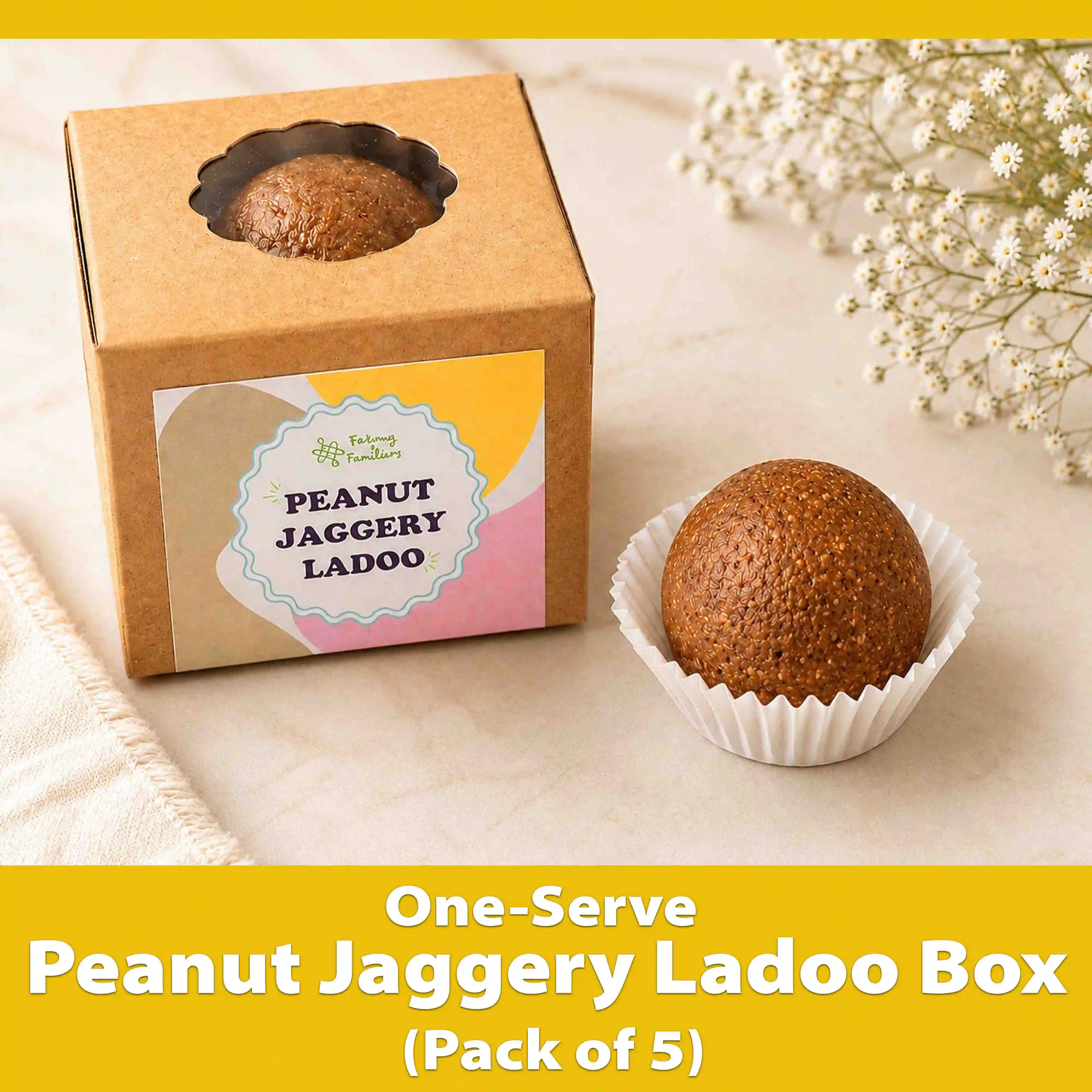 One-Serve Peanut Jaggery ladoo Box