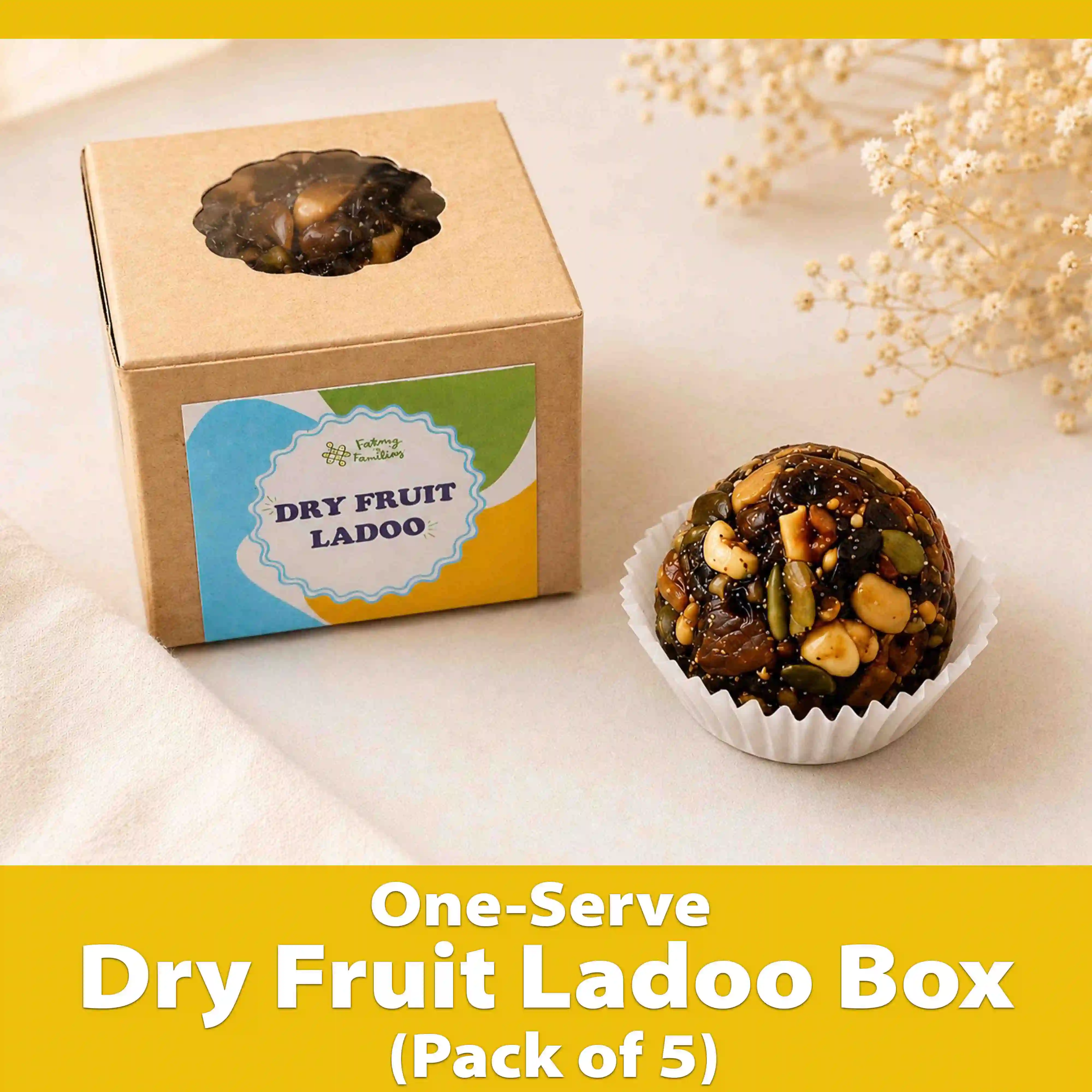One-Serve Dry Fruit ladoo Box (pack of 5)